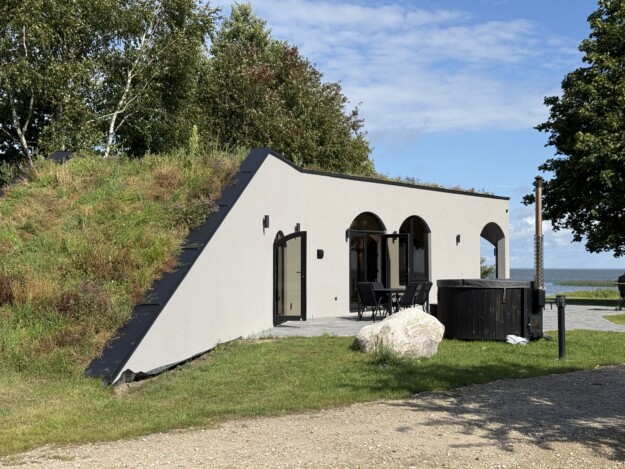 Privat oas vid havet
